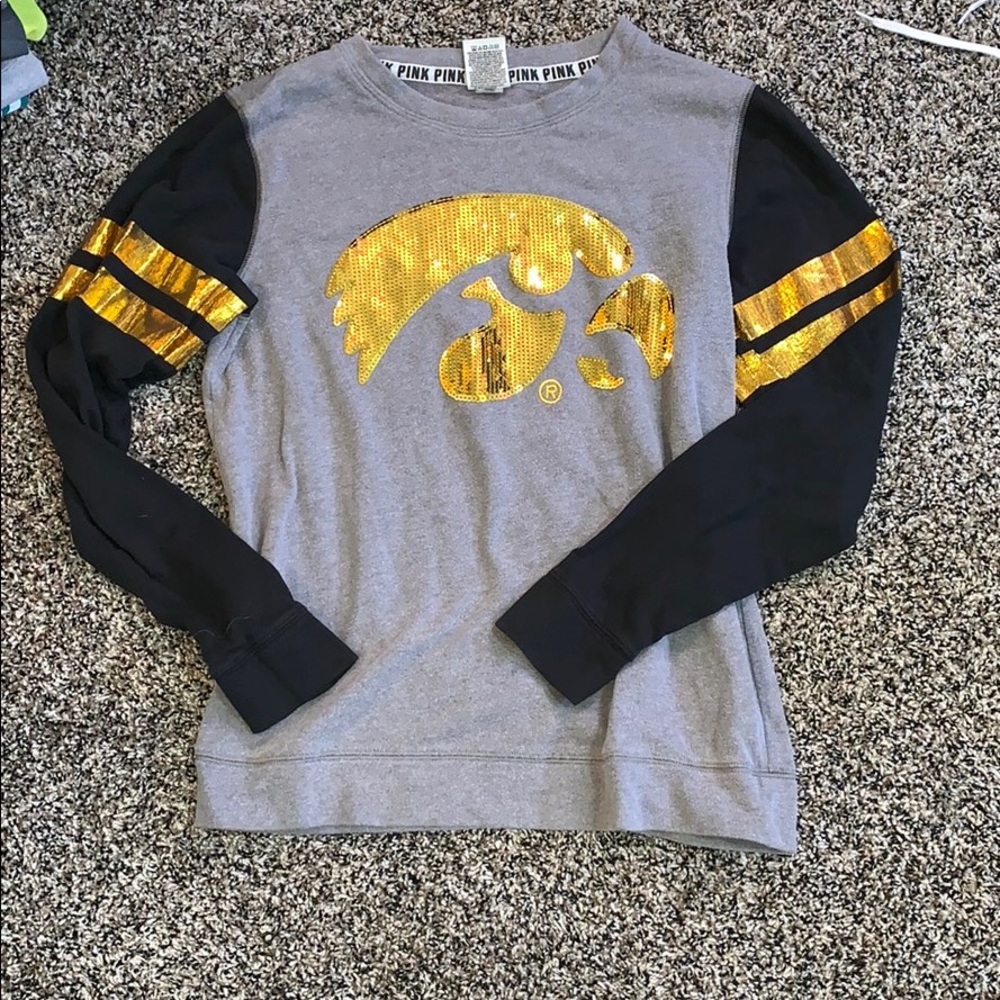Victoria’s Secret PINK Iowa Hawkeye Crew Neck